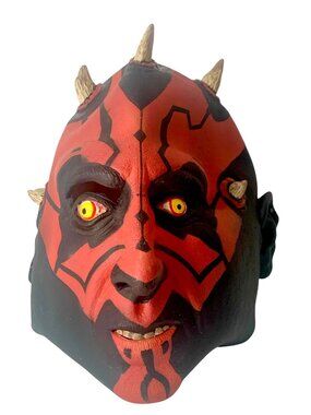Star Wars Episode 1 Darth Maul Rubber Mask Halloween Cosplay